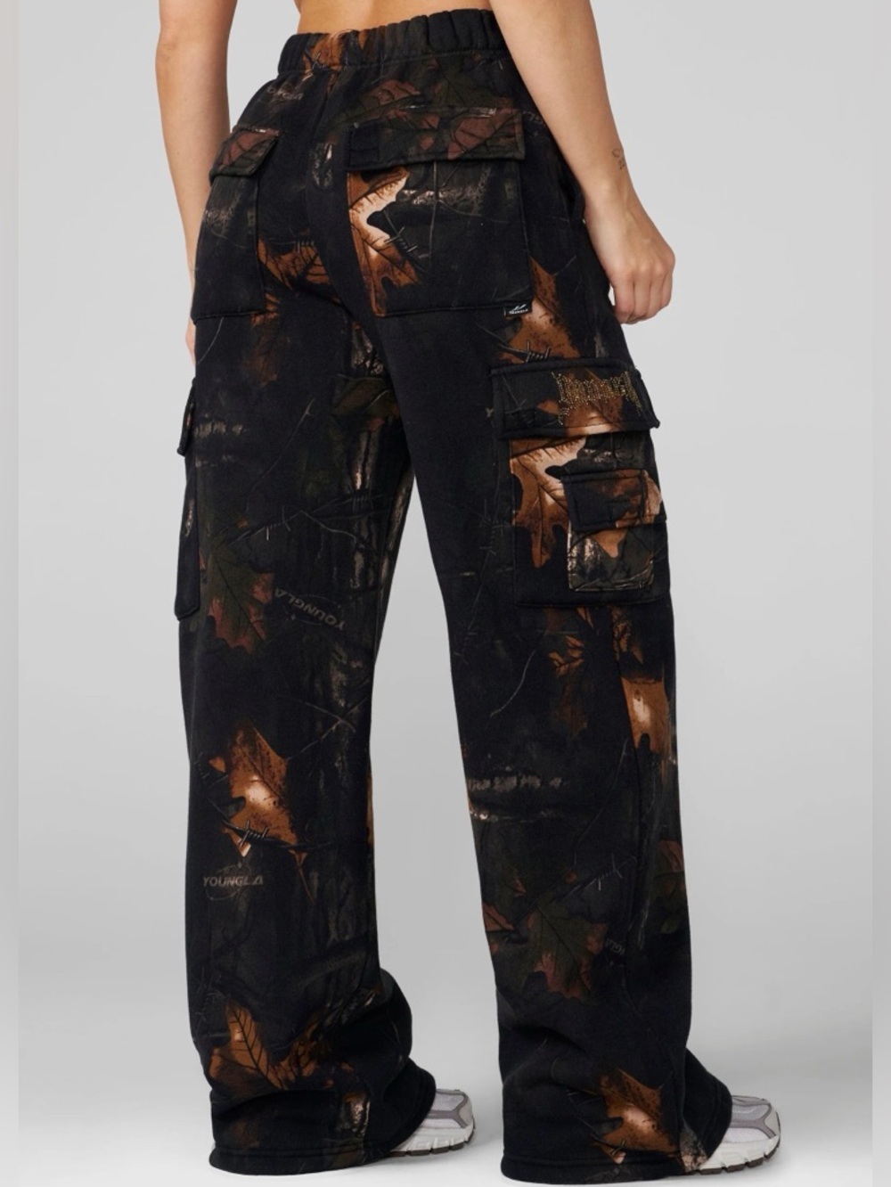 YoungLA Bling Camo Cargo Joggers